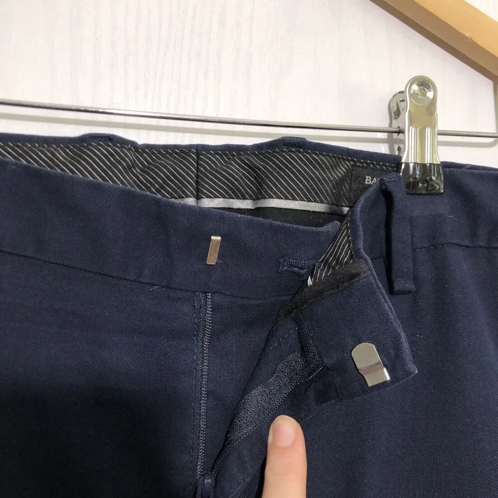 Banana Republic Pants Mens 34 W 34 L Blue Aiden Fit Chino Flat Front Preppy
